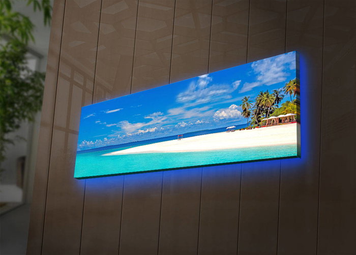 Wallity Lienzo Decorativo Iluminado con LEDs 30 x 90 cm Multicolor Wallity Lienzo Decorativo Iluminado con LEDs 30 x 90 cm Multicolor